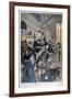 Arrest of the Café Terminus Bomber, Paris, 1894-Oswaldo Tofani-Framed Giclee Print