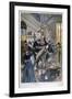 Arrest of the Café Terminus Bomber, Paris, 1894-Oswaldo Tofani-Framed Giclee Print