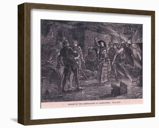 Arrest of the Conspirators at Cirncester Ad 1400-Charles Ricketts-Framed Giclee Print