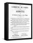 Arrete Sur La Vente Des Cigares Et Du Tabac-null-Framed Stretched Canvas