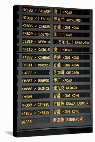 Arrival and Departure Board-Paul Souders-Stretched Canvas