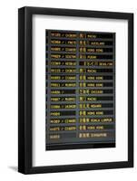 Arrival and Departure Board-Paul Souders-Framed Photographic Print