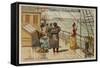 Arrival at Le Havre-null-Framed Stretched Canvas