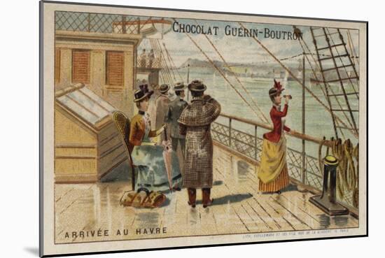 Arrival at Le Havre-null-Mounted Giclee Print