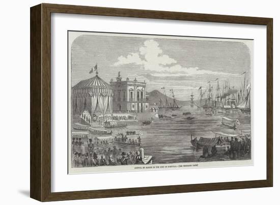 Arrival at Naples of the King of Portugal-null-Framed Giclee Print