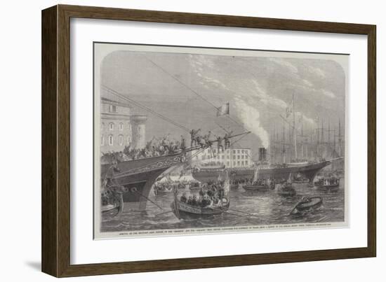 Arrival at the Military Port-Frank Vizetelly-Framed Giclee Print