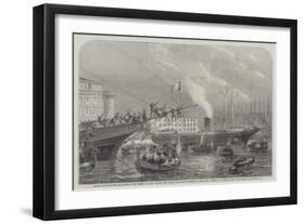 Arrival at the Military Port-Frank Vizetelly-Framed Giclee Print