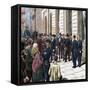 Arrival in Barcelona of General Martinez Campos-null-Framed Stretched Canvas