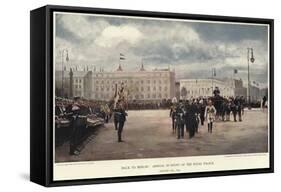 Arrival in Front of the Royal Palace-null-Framed Stretched Canvas