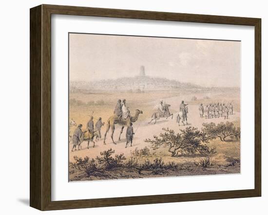 Arrival in Tumbuctu from Travels and Discoveries in North and Central Africa, 1861-Heinrich Schliemann-Framed Giclee Print