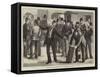 Arrival of Army Reserve Men at Barracks in London-null-Framed Stretched Canvas