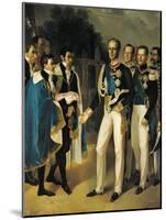 Arrival of Carlo Alberto Amedeo Di Savoia-null-Mounted Giclee Print