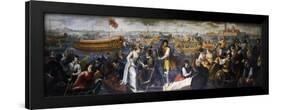 Arrival of Caterina Cornaro, Queen of Cyprus and Armenia, in Venice, 6 June 1489-Antonio Vassilacchi-Framed Premium Giclee Print