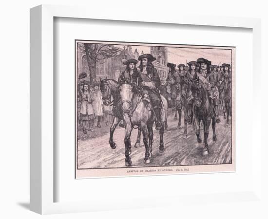 Arrival of Charles at Oxford Ad 1681-William Barnes Wollen-Framed Giclee Print