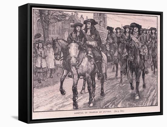Arrival of Charles at Oxford Ad 1681-William Barnes Wollen-Framed Stretched Canvas