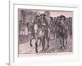 Arrival of Charles at Oxford Ad 1681-William Barnes Wollen-Framed Giclee Print