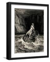 Arrival of Charon, 1857-Gustave Doré-Framed Giclee Print