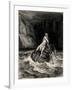 Arrival of Charon, 1857-Gustave Doré-Framed Giclee Print