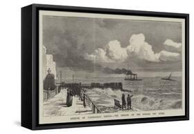 Arrival of Cleopatra's Needle, the Obelisk on the Voyage, Off Dover-null-Framed Stretched Canvas