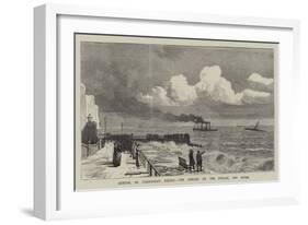 Arrival of Cleopatra's Needle, the Obelisk on the Voyage, Off Dover-null-Framed Giclee Print