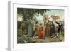 Arrival of Columbus in America, 1492-null-Framed Giclee Print