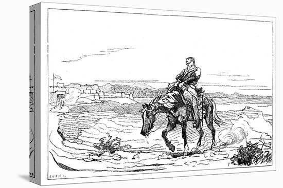 Arrival of Dr Brydon at Jalalabad, January 1842-Elizabeth Butler-Stretched Canvas