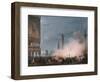 Arrival of Empress Elisabeth of Austria in Venice-Ippolito Caffi-Framed Giclee Print