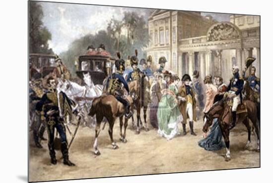 Arrival of Empress Mary-Louisa in Pariph-V^ De Paredes-Mounted Art Print