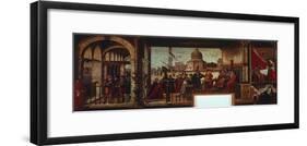 Arrival of English Ambassadors at Court of Brittany by Vittore Carpaccio-null-Framed Giclee Print