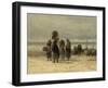 Arrival of Fishing Smacks, C.1875-Philip Lodewijk Jacob Frederick Sadee-Framed Giclee Print