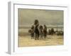 Arrival of Fishing Smacks, C.1875-Philip Lodewijk Jacob Frederick Sadee-Framed Giclee Print