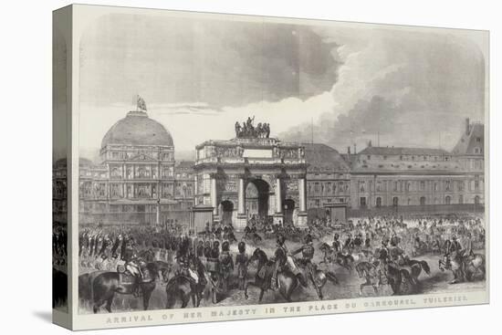 Arrival of Her Majesty in the Place Du Carrousel, Tuileries-null-Stretched Canvas