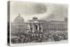 Arrival of Her Majesty in the Place Du Carrousel, Tuileries-null-Stretched Canvas