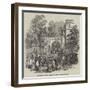 Arrival of Her Majesty the Queen Dowager at Cashiobury Park-null-Framed Giclee Print