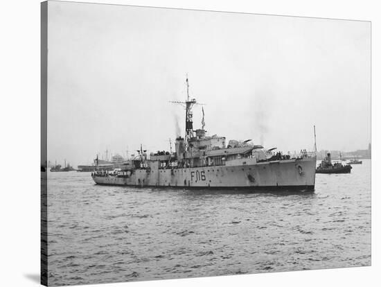 Arrival of HMS Amethyst, Hong Kong 1949-null-Stretched Canvas