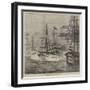 Arrival of HMS Serapis in Bombay Harbour-null-Framed Giclee Print