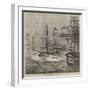 Arrival of HMS Serapis in Bombay Harbour-null-Framed Giclee Print