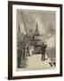 Arrival of HMS Serapis with the Prince of Wales at Gibraltar, HMS Swiftsure Firing a Salute-null-Framed Giclee Print