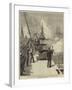 Arrival of HMS Serapis with the Prince of Wales at Gibraltar, HMS Swiftsure Firing a Salute-null-Framed Giclee Print