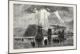 Arrival of Jacques Cartier at Stadacona, Canada, Nineteenth Century-null-Mounted Giclee Print