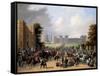 Arrival of King Louis-Philippe at Windsor Castle-Édouard-Henri-Théophile Pingret-Framed Stretched Canvas