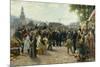 Arrival of King Wilhelm I of Prussia in Saarbrücken on 9 August 1870, 1877-Anton Alexander von Werner-Mounted Giclee Print