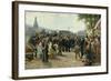 Arrival of King Wilhelm I of Prussia in Saarbrücken on 9 August 1870, 1877-Anton Alexander von Werner-Framed Giclee Print