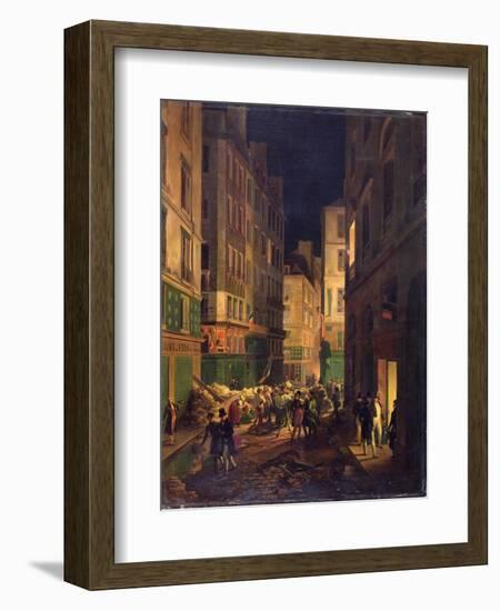 Arrival of Louis-Philippe (1773-1810) at the Palais-Royal, 30th July 1830-Jean-Baptiste-Prudent Carbillet-Framed Giclee Print