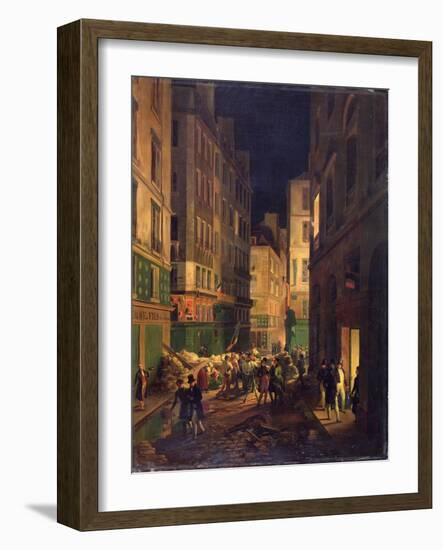 Arrival of Louis-Philippe (1773-1810) at the Palais-Royal, 30th July 1830-Jean-Baptiste-Prudent Carbillet-Framed Giclee Print