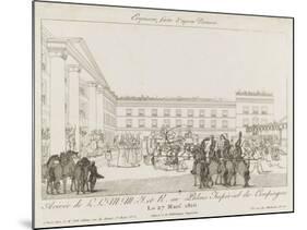 Arrival of Marie-Louise in Compiègne March 27, 1810-Jean-Charles Develly-Mounted Giclee Print