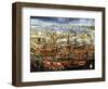 Arrival of Morosini's Fleet in Basin of St Marks, Venice, 1685-null-Framed Giclee Print