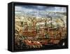 Arrival of Morosini's Fleet in Basin of St Marks, Venice, 1685-null-Framed Stretched Canvas