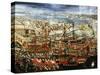 Arrival of Morosini's Fleet in Basin of St Marks, Venice, 1685-null-Stretched Canvas