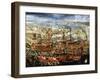 Arrival of Morosini's Fleet in Basin of St Marks, Venice, 1685-null-Framed Giclee Print